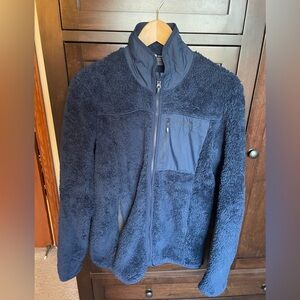 Norrona warm3 women’s navy fleece zip up jacket